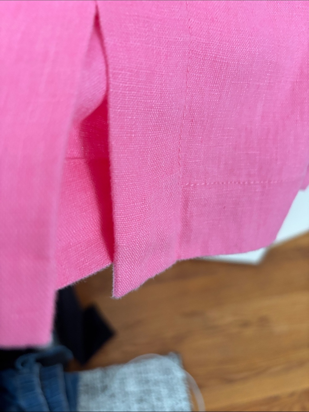 Athleta Wide Leg Drawstring Pants in Bright Pink - Picture 3 of 4